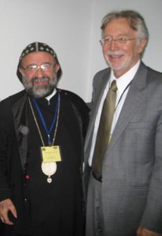 Dr. Graz with Archbishop MarGregorios at Meeting of Experts 