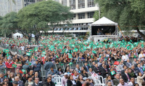 The crowd of 30,000 at the Festival of Religious Liberty